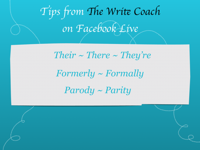 Similar Words Editing The Write Coach